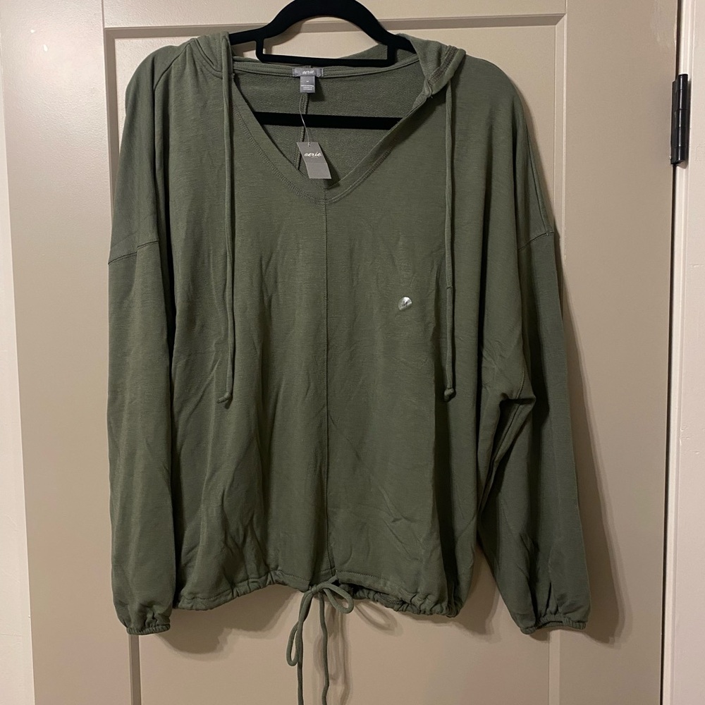 Aerie cinched waist lightweight hoodie